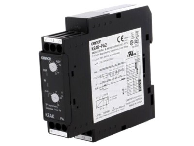 Releu monitorizare tensiune OMRON K8AK-PA2 pentru şină DIN foto