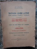 N. I. Barbu - Sintaxa limbii latine - dupa metoda istorico- stilistica 1947