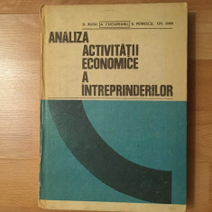 Analiza activității economice a întreprinderilor/ colectiv/1979