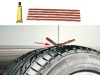 Kit Reparatie Anvelope Moto Auto Tubeless: 5 Snururi Vulcanizare 6mm x 10cm + Solutie Taiwan