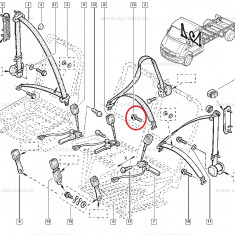 Surub fixare centura siguranta Renault Mascott, Master 2, original 7701045774 Kft Auto