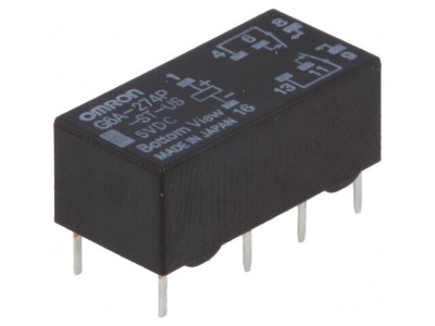 Releu Electromagnetic DPDT 5V 2A foto