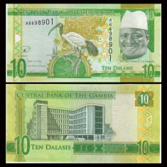 = GAMBIA - 10 DALASIS ? 2015 - UNC = foto