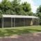 Cușcă pentru c&acirc;ine Argintiu 800 x 200 x 256 cm Oțel Galvanizat