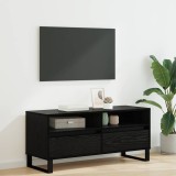 VidaXL Cabinet TV cu sertar Stejar Negru 100 x 34,5 x 44,5 cm 881788