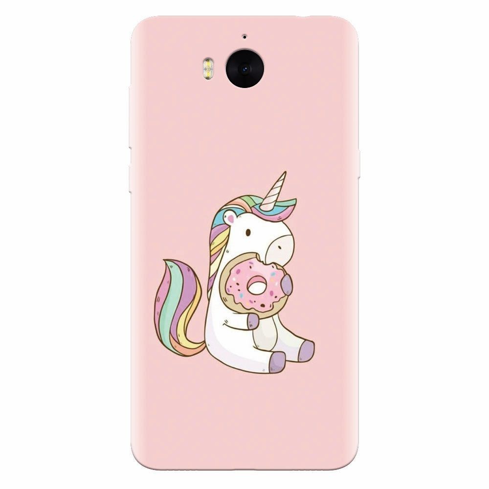 Husa silicon pentru Huawei Y6 2017, Unicorn Donuts | Okazii.ro