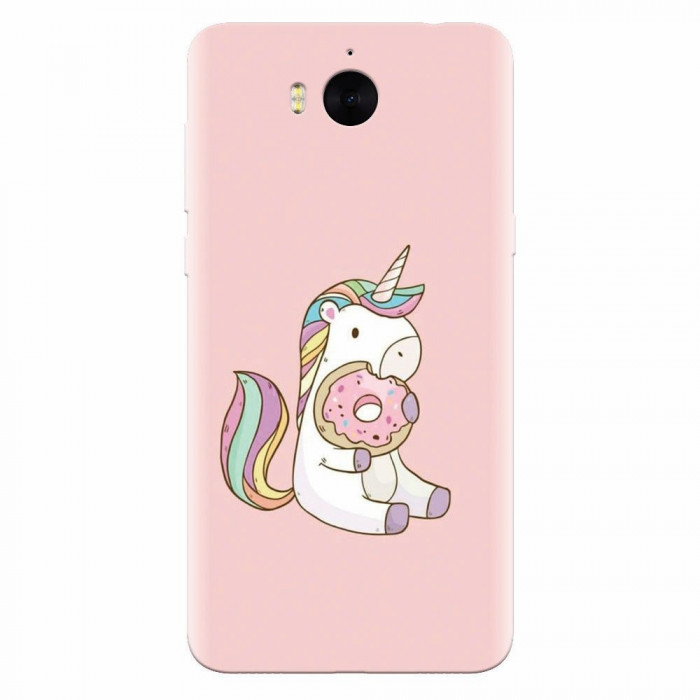 Husa silicon pentru Huawei Y6 2017, Unicorn Donuts