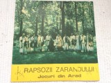 Rapsozii zarandului jocuri din arad disc vinyl lp muzica populara EPE 03781 VG+, electrecord