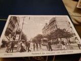 Carte Postala - Bucuresti. Bulevardul Academiei si Hotel Bristol