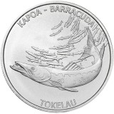 Tokelau 2017 - 5 dolari - Kapoa - Barracuda - Monedă de argint de 1 OZ, Australia si Oceania