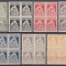 ROMANIA 1921 ASISTENTA SOCIALA TIMBRE DE AJUTOR SERIA IN BLOC DE 4 TIMBRE STARE MNH