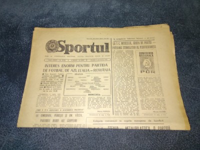 ZIARUL SPORTUL 4 DECEMBRIE 1982 foto