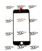 Geam OCA iPhone 6 Plus negru