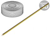 Cablu LiYz 2x0,25mm2 350V 25m Maro/Galben