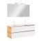 Mobilier complet de baie Vario Trim 120 stejar-alb