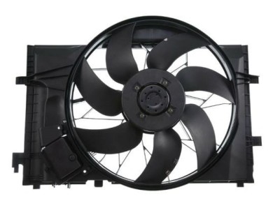 GMV radiator electroventilator Mercedes Clasa C (W203), 01.2005-2007, C 230, motor 2.5 24V, benzina, cutie manuala/automata, cu AC, 600 W; 480 mm; 4 foto