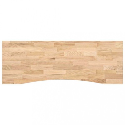 Blat de birou netratat Lemn masiv de stejar dreptunghiular foto