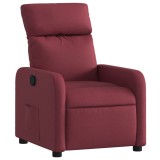 Cumpara ieftin Fotoliu rabatabil, rosu vin, material textil