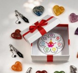 Set inimioare 7 cristale +cadou placa divinatie chakre+pendul ametist,cuart roz,obsidian,jasp rosu