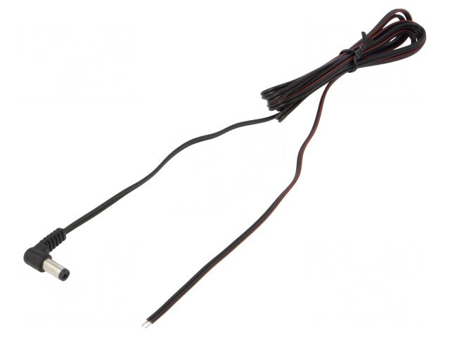 Cablu Alimentare DC 5,5/2,5mm Negru 1,5m