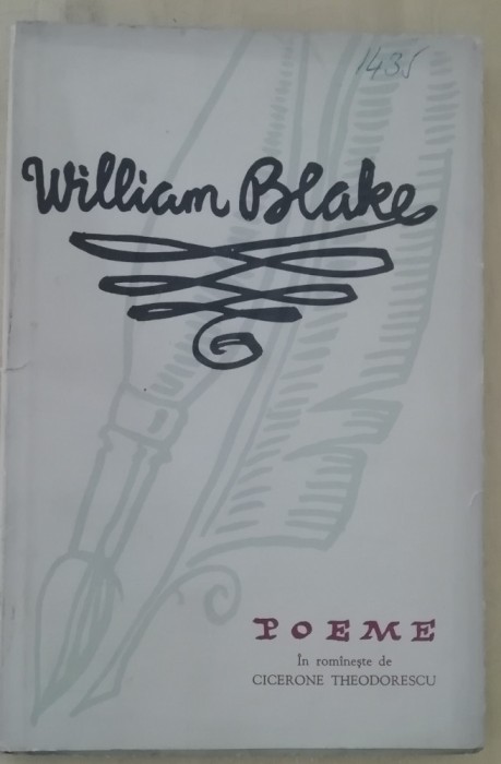 myh 413f - William Blake - Poeme - ed 1958