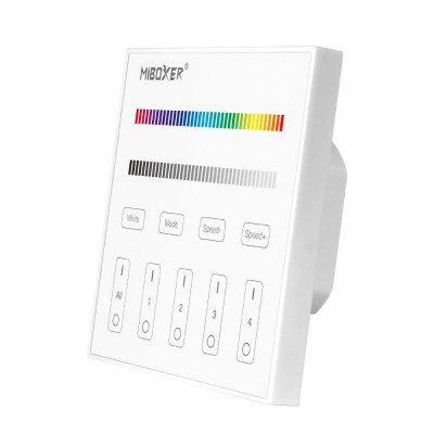 Mi-Light MiBoxer Group Control grup LED (zona) luminozitate telecomanda de perete+ controler RGBW T3 86x86mm foto