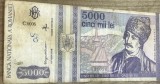 BNKRO001 Romania bancnota 5000 lei 1993