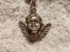 Argint MEDALION HERUVIM exceptional 1900 FRANTA de colectie UNIC + Lant argint