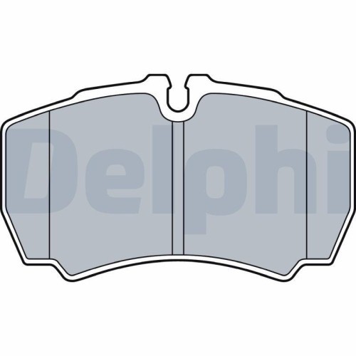 Placute frana Iveco Daily 6 Box, Daily 6 Platform / Chassis, punte spate, cu senzor uzura, DELPHI