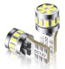 Set 2 becuri led auto T10 W5W CANBUS lumina alba 6500K, pozitie, Ultra Bright, interior, numar inmatriculare
