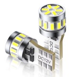 Set 2 becuri led auto T10 W5W CANBUS lumina alba 6500K, pozitie, Ultra Bright, interior, numar inmatriculare