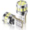 Set 2 becuri led auto T10 W5W CANBUS lumina alba 6500K, pozitie, Ultra Bright, interior, numar inmatriculare
