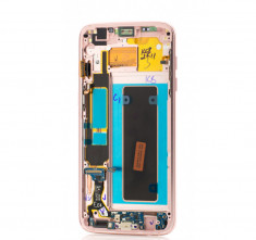 Display Samsung Galaxy S7 Edge G935, Pink, Service Pack OEM foto