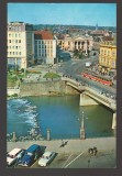 CPIB 25194 CARTE POSTALA - ORADEA. POD PESTE CRISUL REPEDE, TRAMVAI, CIRCULATA, 1979, STAMPILE, TIMBRU