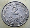 1.566 UNGARIA WWII 2 PENGO 1941, Europa, Aluminiu