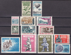 Mexic 1941/65 sport 5 serii complete MLH w59 foto