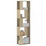 vidaXL Bibliotecă cu 5 niveluri stejar sonoma 45x23,5x162,5 cm lemn