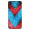 Husa silicon pentru Apple Iphone 4 / 4S, Blue And Red Abstract