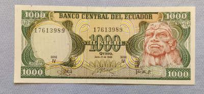 Ecuador - 1000 Sucres (1988) foto