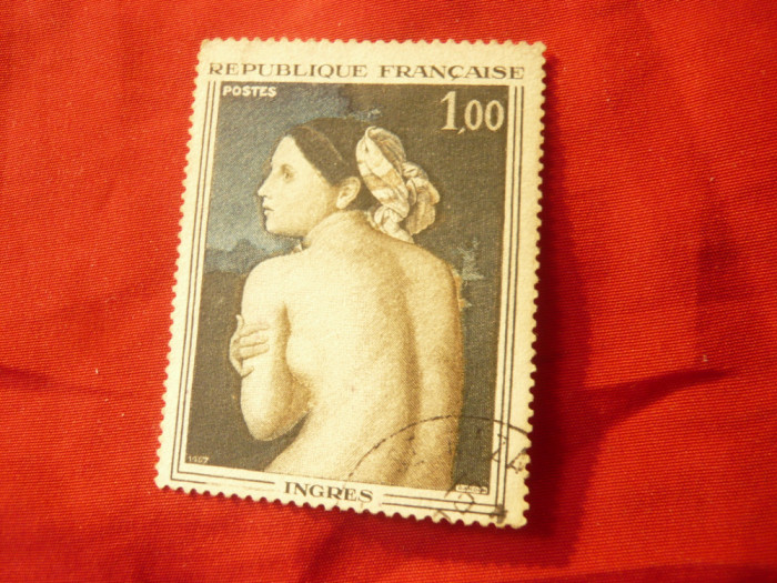 Timbru Franta 1967 Pictura D.Ingres , stampilat