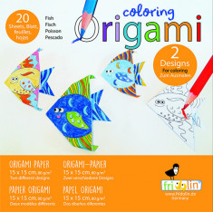 Origami Fridolin, pesti de colorat foto