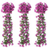 Ghirlande de flori artificiale, 3 buc., violet deschis, 85 cm GartenMobel Dekor, vidaXL