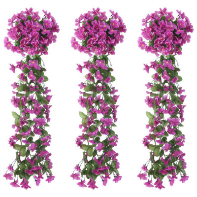 Ghirlande de flori artificiale, 3 buc., violet deschis, 85 cm GartenMobel Dekor foto