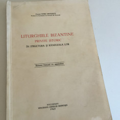 PR. PETRE VINTILESCU, LITURGHIILE BIZANTINE IN STRUCTURA SI RANDUIALA LOR- 1943