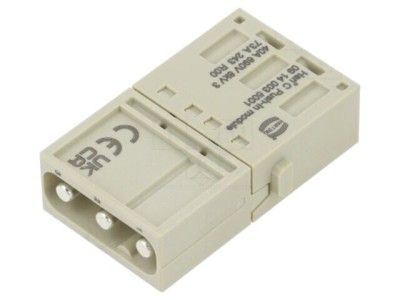 Conector HDC modul tată Han-Modular HARTING PIN 3 push-in 40A 690V foto