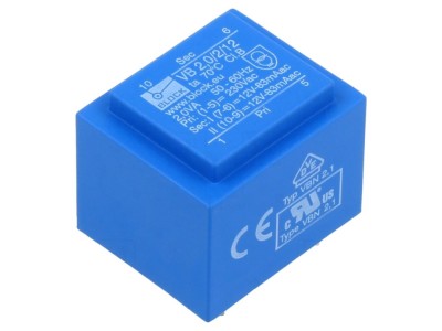Transformator PCB 2VA 230VAC 12V foto
