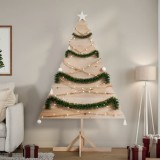 VidaXL Brad de Crăciun decorativ, 180 cm, lemn masiv
