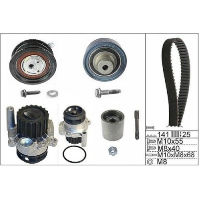 Kit distributie + Pompa apa Seat Cordoba (6l2), Ibiza 3 (6l1); Skoda Fabia I (6y2), Fabia I Estate (6y5), Fabia I Praktik (6y5), Fabia I Saloon (6y3) foto