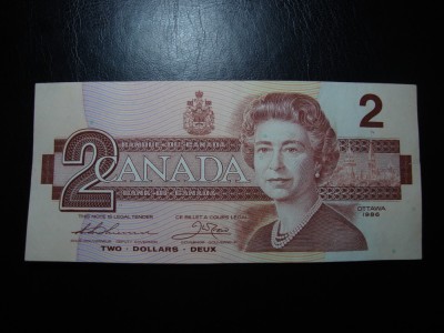 CANADA 2 DOLARI 1986 SUPERBA foto
