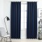 vidaXL Draperii opace cu c&acirc;rlige, 2 buc., albastru, 140 x 225 cm